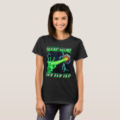 Glerp Glorp Funny Alien Cat Meme Gnarp Cat Silly A T-shirt (Voorkant volledig)