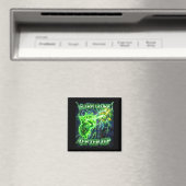 Glerp Glorp Grappige Alien Gnarp Alien Kat Grappig Magneet (Insitu (Vaatwasser))