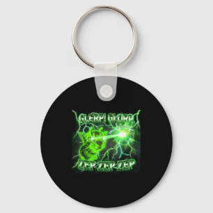 Glerp Glorp Grappige Alien Gnarp Kat Grappig Alien Sleutelhanger