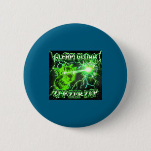Glerp Glorp Grappige Alien Gnarp Kat Grappige Alie Ronde Button 5,7 Cm