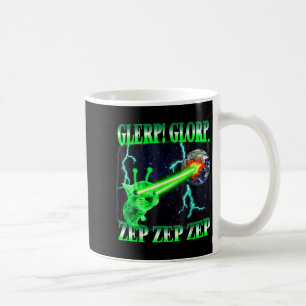 Glerp Glorp Grappige Alien Kat Meme Gnarp Kat Domm Koffiemok