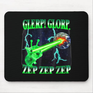 Glerp Glorp Grappige Buitenaardse Kat Meme Gnarp K Muismat