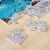 Gletschermeer in Quilling-stijl Legpuzzel (Zijkant)
