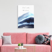 Gletsjer Aquarel Bergen Schilderen Canvas Afdruk (Insitu (Woonkamer))