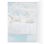 Gletsjer Beren - 5" x 7" Art Kaart (Binnen (Links))