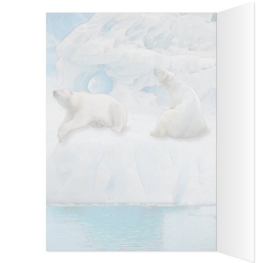 Gletsjer Beren Alaska - 5" x 7" Art Kaart (Binnen (Links))