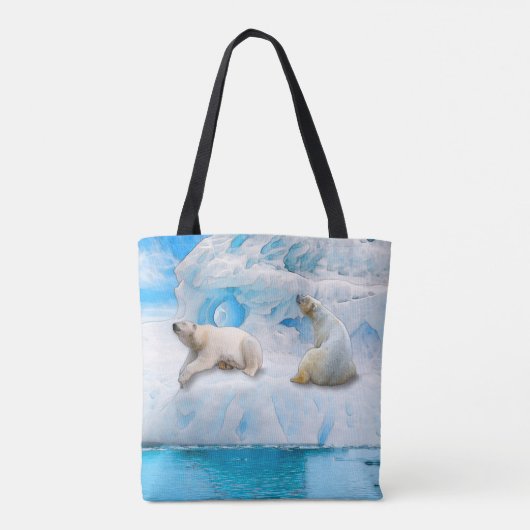 Gletsjer Beren - Canvas tas (Achterkant)