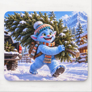 Gletsjer Grinch & Kerstboom Vakantie Muismat
