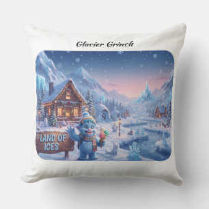 Gletsjer Grinch Land van Ijs Magische Winter Deken Kussen