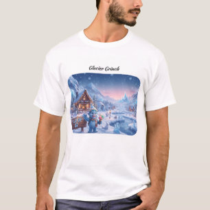 Gletsjer Grinch Land van Ijs Magische Winter T-Shi T-shirt
