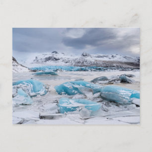 Gletsjer ijs landschap, IJsland Briefkaart