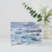 Gletsjer ijs landschap, IJsland Briefkaart (Staand voorkant)