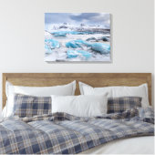 Gletsjer ijs landschap, IJsland Canvas Afdruk (Insitu (Slaapkamer))