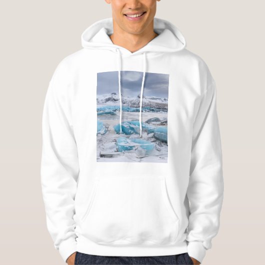 Gletsjer ijs landschap, IJsland Hoodie (Voorkant)