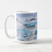 Gletsjer ijs landschap, IJsland Koffiemok (Links)