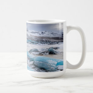 Gletsjer ijs landschap, IJsland Koffiemok
