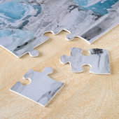 Gletsjer ijs landschap, IJsland Legpuzzel (Zijkant)