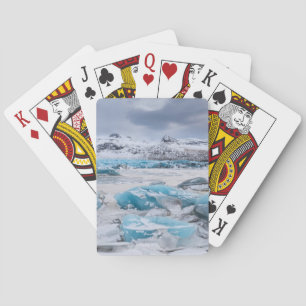 Gletsjer ijs landschap, IJsland Pokerkaarten