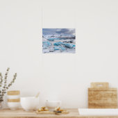 Gletsjer ijs landschap, IJsland Poster (Keuken)