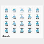 Gletsjer Ijsberg Gevoel Koud Grappig Vierkante Sticker (Vel)