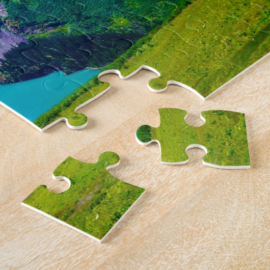 Gletsjer in Montana. Legpuzzel (Zijkant)