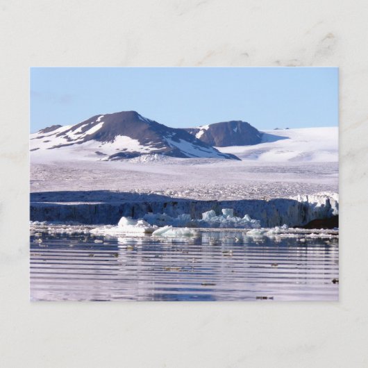 Gletsjer in Svalbard Briefkaart (Voorkant)