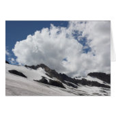 Gletsjer met Clouds-Kaart (Voorkant Horizontaal)