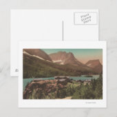 Gletsjer, MT - Uitzicht van Chalets en St. Marys Briefkaart (Voorkant / Achterkant)