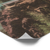 Gletsjer, MT - Uitzicht van Chalets en St. Marys Poster (Hoek)