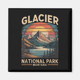 Gletsjer Nationaal Park Beer Vintage Montana Wande Magneet