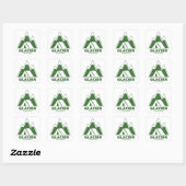 Gletsjer Nationaal Park Bergen Kamperen Vierkante Sticker (Vel)