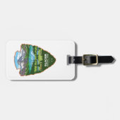 Gletsjer Nationaal Park Montana Arrowhead Bagagelabel (Voorkant horizontaal)