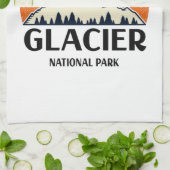 Gletsjer Nationaal Park uit het verleden Theedoek (Gevouwen)