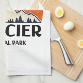Gletsjer Nationaal Park uit het verleden Theedoek (Quarter Fold)