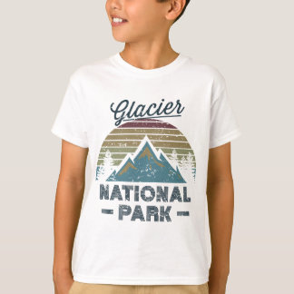 GLETSJER NATIONAAL PARK Wandelen Camping  Sunse T-shirt