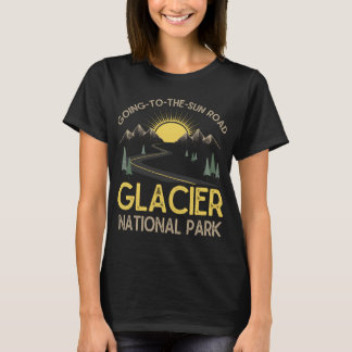 Gletsjer National Park Retro T-shirt