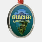Gletsjer NP (pijlpunt) Metalen Ornament (Rechts)