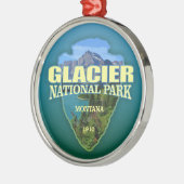Gletsjer NP (pijlpunt) Metalen Ornament (Links)
