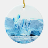 Gletsjer op Antarctica Keramisch Ornament (Voorkant)