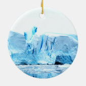 Gletsjer op Antarctica Keramisch Ornament (Achterkant)