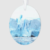 Gletsjer op Antarctica Ornament (voorkant)