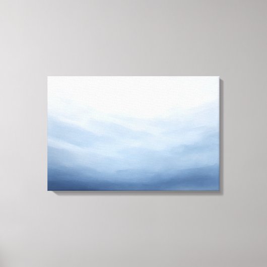 Gletsjer Sluier Zachte Poeder Was Canvas Print (Voorkant)
