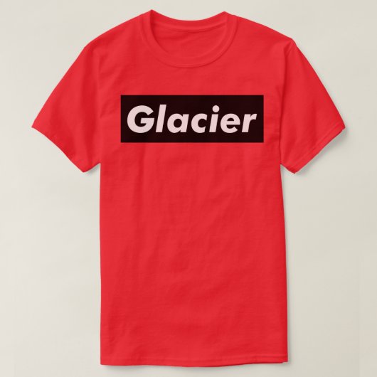 Gletsjer vlees bruin t-shirt (Design voorkant)