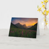 Gletsjer Wildflowers Kaart (Gele Bloem)