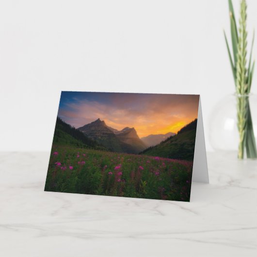 Gletsjer Wildflowers Kaart (Voorkant)