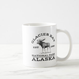 Gletsjerbaai Nationaal Park Alaska Eland Wandelend Koffiemok