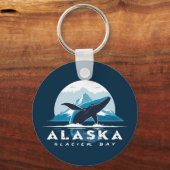 Gletsjerbaai Walvis - Alaska Sleutelhanger (Voorkant)