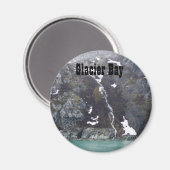 gletsjerbaai-watervalmagneet magneet (Voorkant / Achterkant)