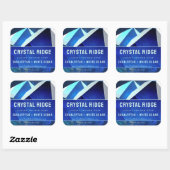 Gletsjerberg Magische Abstracte Productlabels Vierkante Sticker (Vel)