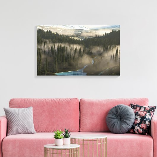 gletsjerdal canvas afdruk (Insitu (Woonkamer))